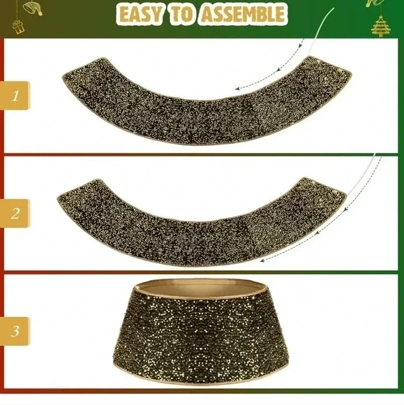 Lewondr Christmas Tree Collar 26 Inch - Picture 4 of 4